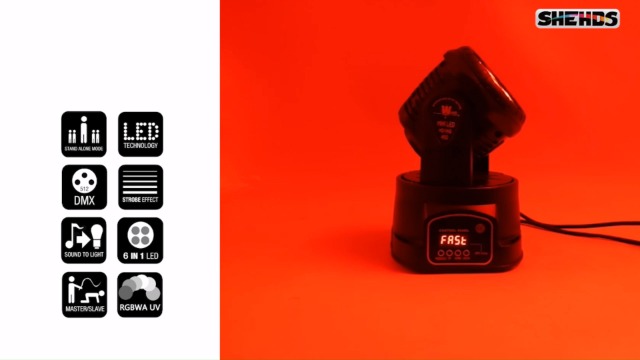 Amazon.com: SHEHDS LED Moving Head Lights 7x18W RGBWA+UV 6in1